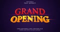 Editable text style effect - Grand Opening text style theme