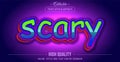 Editable text style effect - Scary theme style Royalty Free Stock Photo