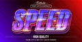 Editable text style effect - Speed text style theme