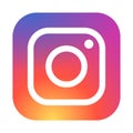 instagram logo vector icon Royalty Free Stock Photo