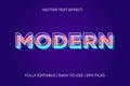 editable vector text effect modern