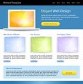 Editable web site template Royalty Free Stock Photo