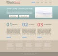 Editable website design template Royalty Free Stock Photo