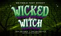 wicked witch vector text effect with modern style Royalty Free Stock Photo