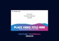 Editable youtube thumbnail design in pink blue gradient color theme