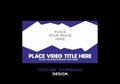 Editable youtube thumbnail design in purple color theme