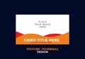 Editable youtube thumbnail design in red and orange color theme