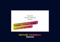 Editable youtube thumbnail design in yellow pink gradient color theme