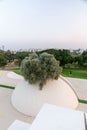 Edith Wolfson Park, topped by the White Square in Tel Aviv, Israel