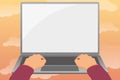 Editing Formatting Online Articles, Typing Creative Reading Contents, Global Communication Device, Computer Work Idea