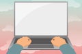Editing Formatting Online Articles, Typing Creative Reading Contents, Global Communication Device, Computer Work Idea