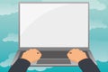 Editing Formatting Online Articles, Typing Creative Reading Contents, Global Communication Device, Computer Work Idea