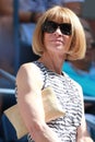 Editor-in-chief of Vogue magazine Anna Wintour attends US Open 2016 match