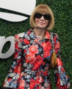Editor-in-chief of Vogue magazine Anna Wintour on the blue carpet before 2023 US Open opening night ceremony