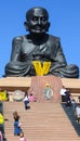 Editorail-Luang Phor Tuad Statue at Wat Huai Mongkhon Royalty Free Stock Photo