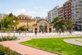 Editorial. April 2019. THESSALONIKI, GREECE. Cityscape, view of the Church of St. Sophia - church in Thessaloniki