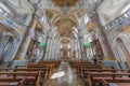 Inner view of the Basilica of the Fourteen Holy Helpers Royalty Free Stock Photo