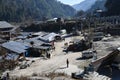 Editorial: Barot, Mandi, Himachal Pradesh, India: DEC 28th, 2015: View of Barot Town, it is a famous tourist spot