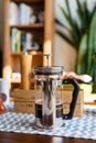 Editorial - bialetti french press coffee pourer. Royalty Free Stock Photo