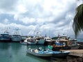 Editorial boats Brig Bay Corn Island Nicaragua Royalty Free Stock Photo