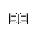 editorial, book icon. Element of editorial design icon. Thin line icon for website design and development, app development.