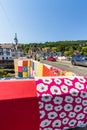 Editorial, Bridges Not Walls, Tapestry arts installation on bridge over River Dee by Luke Jerram to launch 2021 International