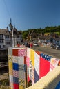 Editorial, Bridges Not Walls, Tapestry arts installation on bridge over River Dee by Luke Jerram to launch 2021 International