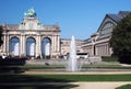 Editorial Brussels Belgium Triumphal Arch Jubilee Park Royalty Free Stock Photo