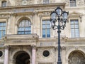 Editorial- Classical architecture of Pavillion Sully in Louvre Museum