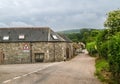 Editorial- Country road into small English town Royalty Free Stock Photo