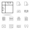 editorial, crop icon. editorial design icons universal set for web and mobile