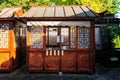 Decorative wooden kiosk, Nanxiang village, China Royalty Free Stock Photo