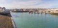 Panorama of the harbor of Dieppe Royalty Free Stock Photo