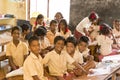 Editorial documentary image. School children