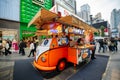 Fast food kiosk in VW Kombi van, Chengdu China