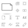 editorial, file icon. editorial design icons universal set for web and mobile