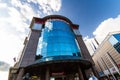 Editorial, Glass front of Mammut Shopping Mall, Kalman ter square,  Budapest Hungary Royalty Free Stock Photo