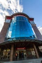 Editorial, Glass front of Mammut Shopping Mall, Kalman ter square,  Budapest Hungary Royalty Free Stock Photo