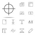 editorial, guide icon. editorial design icons universal set for web and mobile Royalty Free Stock Photo