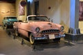 Editorial: Gurgaon, Haryana, India: April 09th, 2016:Pink Desoto Diplomat Convertible model in Museum