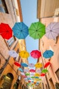 EDITORIAL hanging umbrellas