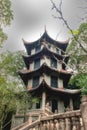 Historic Chinese Pagoda, Chengdu China