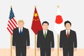 Political leaders theme Royalty Free Stock Photo