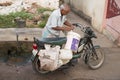Editorial illustrative image. Motorbike to move in India