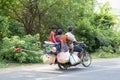 Editorial illustrative image. Motorbike to move in India