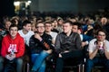 MOSCOW - DECEMBER 23 2019: esports Counter-Strike: Global Offensive event. Main venue, lots of rows of chairs with a