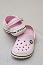 Foam clog Crocs children shoes Royalty Free Stock Photo