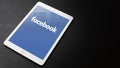 Editorial image of iPad with Facebook icon