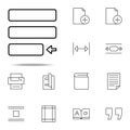 editorial, justify icon. editorial design icons universal set for web and mobile