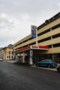 Kristiansand Norway Small Esso gas station by the street